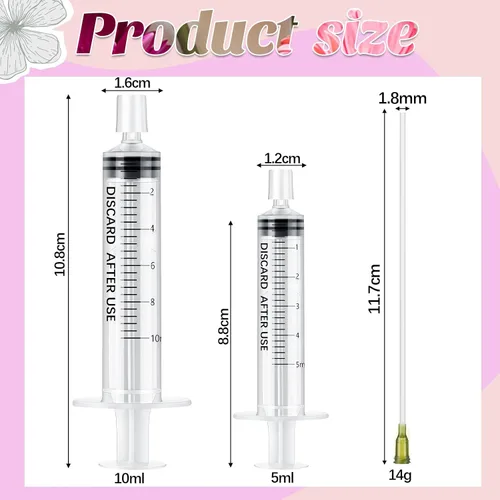 Miniatura 2 de Geiserailie Paquete de 6 herramientas de repuesto de perfume de 0.2 fl oz, juego de repuesto de jeringa de perfume con tubo de plástico, mini