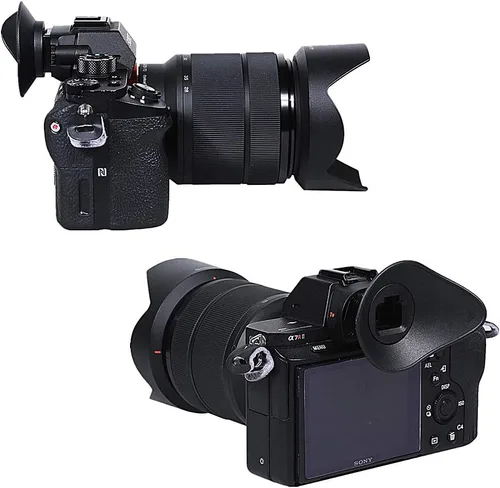 Miniatura 5 de Visor de ocular ovalado para cámara giratoria para Sony A9II A7RIV A7RIII A7RIII A7RII A7RII A7SII A7II A7II A7 A7S A7R Mark IV III II A7M3 A9 A58
