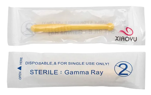 Miniatura 2 de Xiaoyu 5PCS Desechable Manual Microblading Pen Cejas Tatuaje Pluma Hoja para Maquillaje Semi-Permanente, Agujas F12, Amarillo