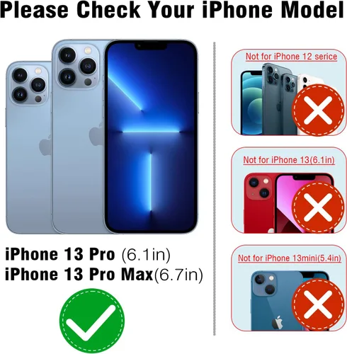 Miniatura 2 de Bling Diamond - Protector individual de lente de cámara para iPhone 13 Pro / 13 Pro Max, cubierta de protección de lente de cámara de vidrio