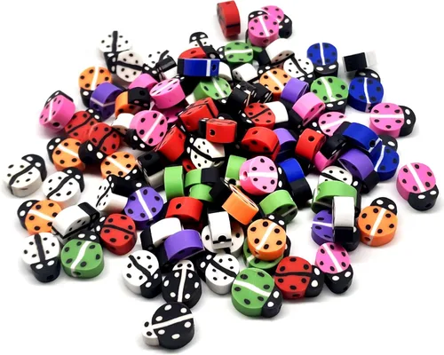 Miniatura 19 de 100 cuentas de arcilla polimérica mixta Heishi para hacer pulseras, aretes, collares, joyas Bola