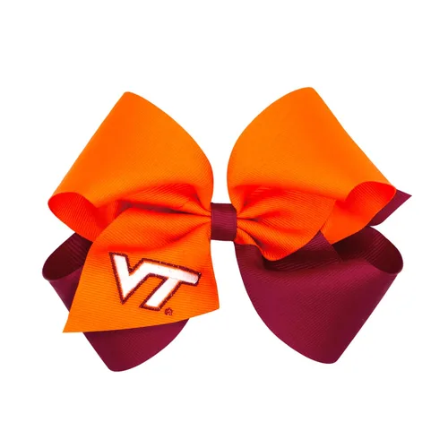 Miniatura 47 de Divine Creations - Lazo para el pelo de dos tonos para niñas con temática universitaria para el día del juego, por Wee Ones en un clip WeeStay