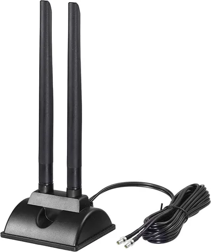 Bingfu Antena 4G LTE 6dBi Base Magnética MIMO TS9 Antena compatible con Verizon AT&T T-Mobile Sprint 4G LTE Mobile Hotspot MiFi Router Celular Módem