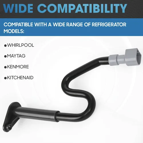 Miniatura 2 de W10619951 Tubo de drenaje para refrigerador compatible con Whirlpool, May-tag, Kenmore – Reemplaza: 2887289 W10210987 W10210988 W10309238 W10344401