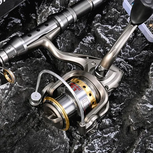 Miniatura 4 de Lixada Juego de 2 cañas de pescar de 1.5/1.8/2.1/7.9 ft, carrete de caña telescópica de fibra de carbono, carrete de pesca con ganchos, señuelos