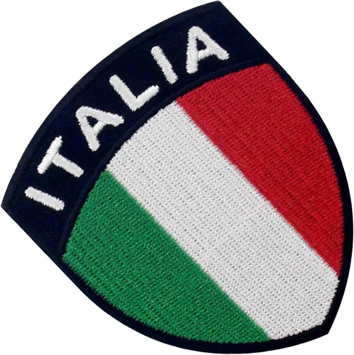Miniatura 3 de EmbTao Parche de bandera de escudo de Italia bordado apliques para coser en emblema nacional italiano