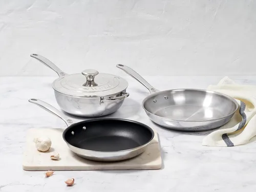 Miniatura 5 de Le Creuset Sartén antiadherente de acero inoxidable de tres capas de 10