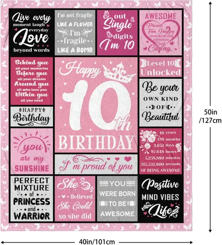 Miniatura 5 de Regalos para niñas de 10 años, regalos de cumpleaños para niñas de 10 años, regalo de cumpleaños número 10 para niñas, decoraciones de cumpleaños