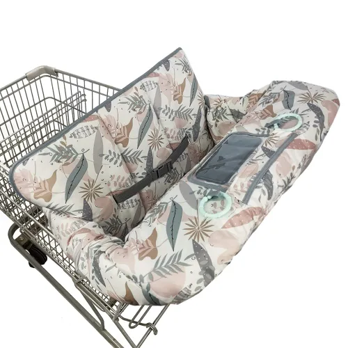 Funda para carrito de compras para bebé, funda para silla alta 2 en 1 para asiento de restaurante y funda para carrito de comestibles para bebés,