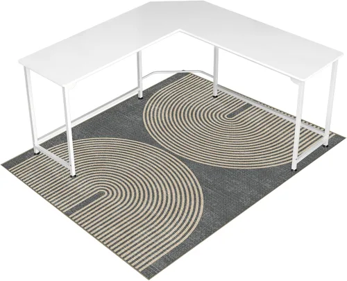 Miniatura 13 de Tapete para silla de oficina para suelo de madera dura y azulejos, 36" x 48" tapete resistente para silla de escritorio para suelos duros, alfombra