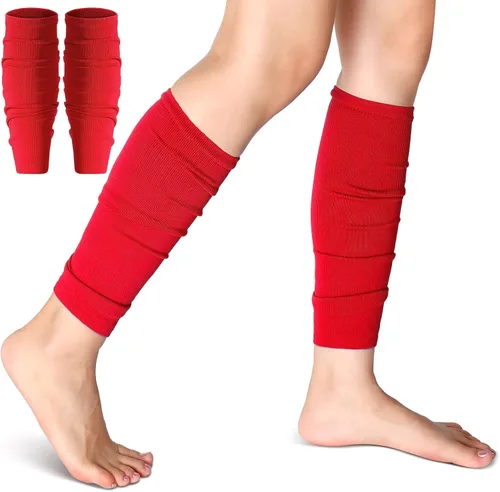 Miniatura 6 de 4 Pairs Leg Sleeves to Accompany Grip Socks Calf Compression for Soccer, Football, Basketball, Match Your Team Kit