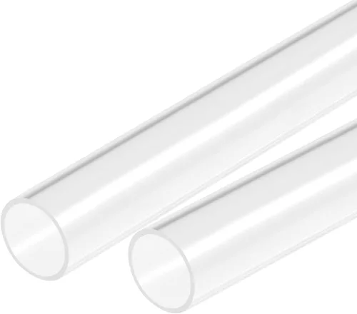 Miniatura 16 de MECCANIXITY Tubo acrílico transparente rígido redondo 18 mm (0.7 ") ID 20 mm (0.8 ") OD 18" para lámparas y linternas, sistema de refrigeración por