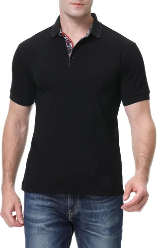 Miniatura 3 de Esabel.C Mens Polo Shirts Performance Short Sleeve Rugular Fit Fashion Designed Shirts for Men