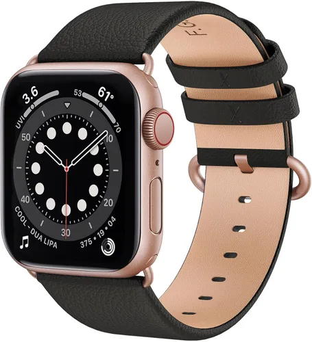 Miniatura 18 de Fullmosa Correa compatible con Apple Watch de cuero rojo de 1.65, 1.61, 1.58, 1.5 pulgadas, correa para iWatch para Series ultra3/2/1 SE3/2/1