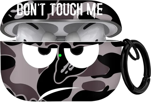 Miniatura 21 de Funda para Airpods Pro de 2ª generación 2022, Don't Touch Me para Airpods Pro 2 con llavero, funda suave y bonita a prueba de golpes para mujeres