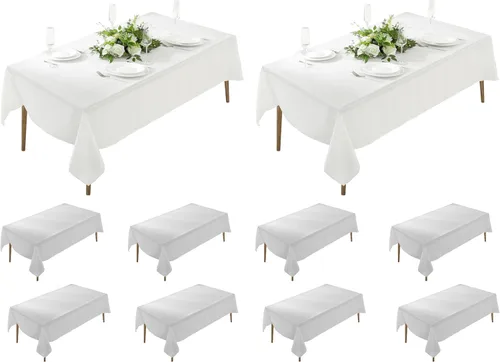 Miniatura 54 de Paquete de 5 Manteles Cuadrados 60 x 60 Pulgadas de Carbón, Mantel de Poliéster Lavable para Uso en Hogar, Fiesta, Boda o Restaurante.
