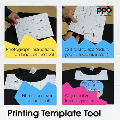 Miniatura 7 de PPD - Papel de transferencia térmica para camisetas de color oscuro para impresora de inyección de tinta, LTR, paquete de 5 hojas de 8.5 x 11