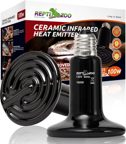 Miniatura 11 de REPTI ZOO Emisor de calor de cerámica de 60 W, lámpara de calor para reptiles, bombillas de calor nocturno, terrario de reptil, lámpara de calor