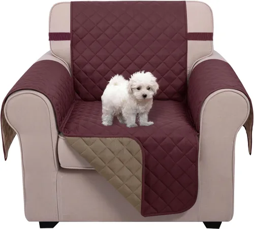 Miniatura 37 de U-NICE HOME Funda de sofá reversible para perros con correas elásticas, resistente al agua, protector de muebles para mascotas, funda de sofá