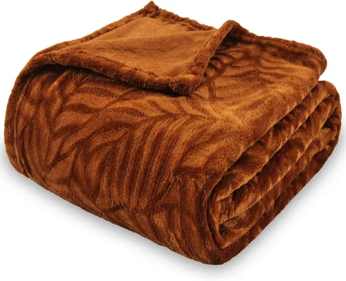 Miniatura 11 de SOCHOW - Manta Uragiri, de franela, vellón, ligera, muy suave y acogedora, de 50 x 60 pulgadas, con diseño de leopardo, en color negro