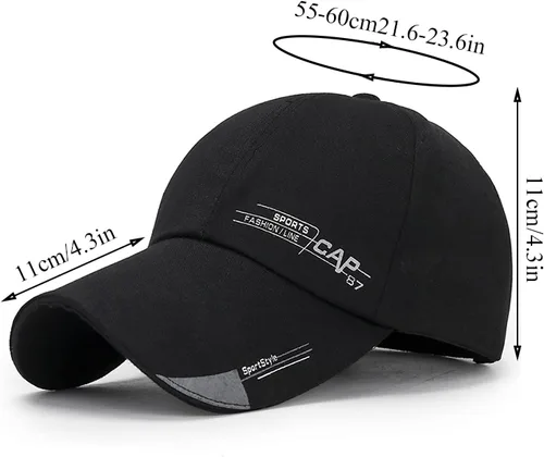 Miniatura 2 de Sombreros ajustados para hombre, gorra de béisbol de línea clásica, para primavera, verano, color sólido, gorras de sol deportivas