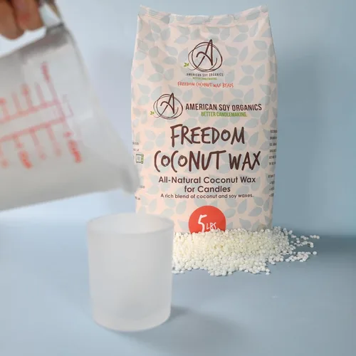 Miniatura 8 de American Soy Organics Freedom - Cuentas de cera de soja de coco para hacer velas, suministros naturales para hacer velas, sin parafina, cera