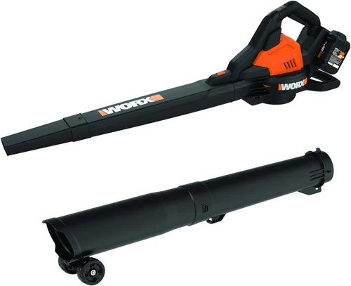 Miniatura 2 de Worx Soplador de hojas inalámbrico de 40 V con batería y cargador, soplador 3 en 1 para césped con aspiradora y trituradora, soplador de hojas