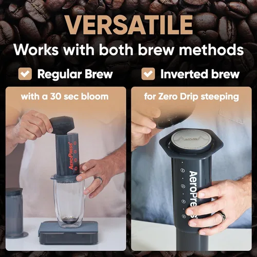 Miniatura 5 de El ULTRA XL: Filtro de metal reutilizable para cafetera AeroPress. También se adapta a la prensa de café AeroPress Go. No más filtro de papel XL