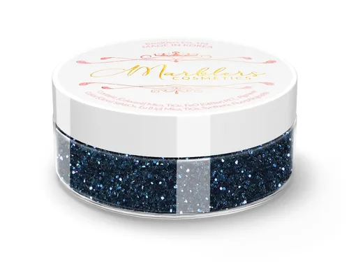Miniatura 64 de MARBLERS Brillantina de forma gruesa de grado cosmético [estrella] 0.11 onzas (0.11 oz) Escamas No tóxica Vegana Libre de crueldad animal
