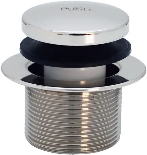 Miniatura 10 de Westbrass 593244-26 Kit de drenaje de residuos de baño con punta tubular blanca de 1-1/2 pulgadas, cromo pulido