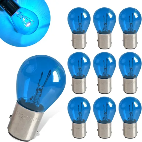 10 piezas Bombillas para coche 1157 P21/5W S25 BAY15D, bombilla de luz de freno doble cola alta y baja, luz de señal de giro, bombilla de vida más