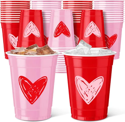 Miniatura 16 de Vesici 100 vasos de plástico desechables de 12 onzas para el día de San Patricio, tazas de tréboles verdes, suministros de fiesta del día de San