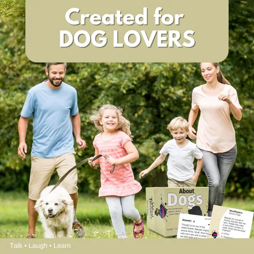 Miniatura 4 de ? WORD TEASERS Acerca de los perros - Divertido y divertido juego de preguntas para perros para niños y adultos - Juego de inicio de conversación