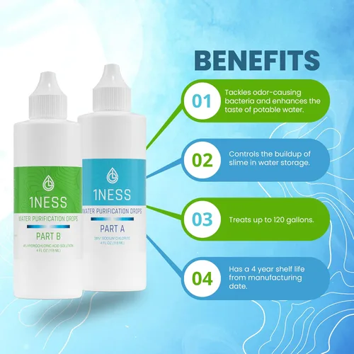 Miniatura 4 de Kit de dióxido de cloro - Ácido clorhídrico 4% y solución de sodio (1 solución A de 4 onzas + 1 solución de 4 oz B)