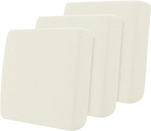 Miniatura 93 de Hokway Fundas de cojín elásticas para sofá Fundas de cojín para sofá Fundas de cojín de asiento de sofá Funda protectora de cojín(Chocolate, Mediano)