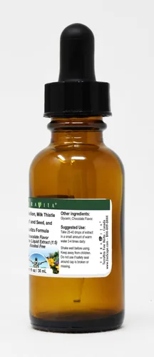 Miniatura 2 de Terravita Diente de león, hoja y semilla de cardo mariano y extracto líquido de glicerita Kudzu Formula (1:5) - Sabor a chocolate (1 oz, ZIN: 523619)