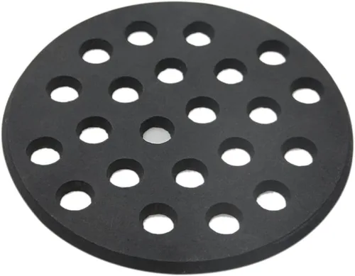 Rejilla redonda de fondo de hierro fundido para Big Green Egg, placa de carbón de alto calor para barbacoa, apta para Big Green Egg S/Mini/Mediano,