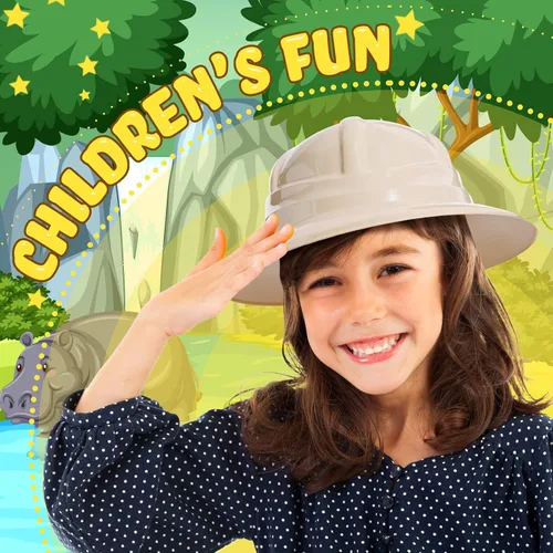 Miniatura 5 de Hillban 72 sombreros de fiesta de safari a granel para niños, decoraciones de fiesta de selva de plástico, tema de la selva, disfraz de explorador
