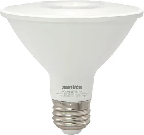 Miniatura 9 de Sunlite Foco reflector LED PAR30 41808, 9 vatios (75 W = ), 750 lúmenes, base E26 media, 90 CRI, regulable, reflector, Energy Star, cumple