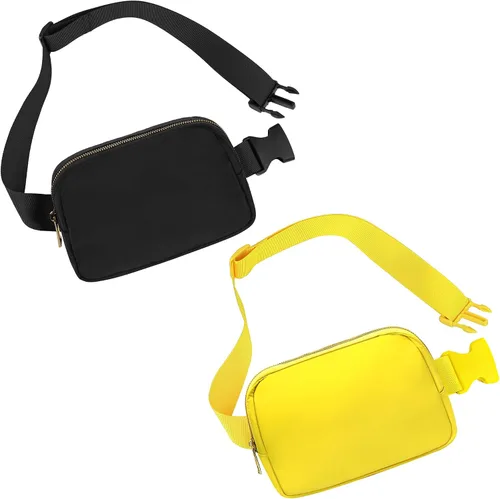 Miniatura 36 de Bolsa de Cintura Frenou Riñonera de Moda para Mujeres y Hombres, Riñonera con Correa Ajustable para Regalo, Riñonera para Viaje, Correr, Senderismo