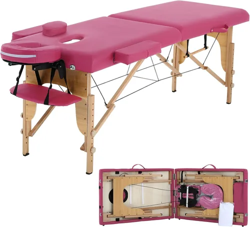 Miniatura 8 de Mesa de masaje portátil - Cama de spa plegable para fisioterapia, esteticista, tatuaje - negro