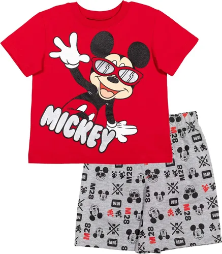 Miniatura 2 de Disney Camisetas de bebé de Mickey Mouse y pantalones cortos de rizo francés para niños pequeños