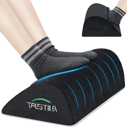 TALSTILA Reposapiés para debajo del escritorio en el trabajo, reposapiés con bolsillos cálidos y de felpa, taburete ergonómico de espuma, reposapiés