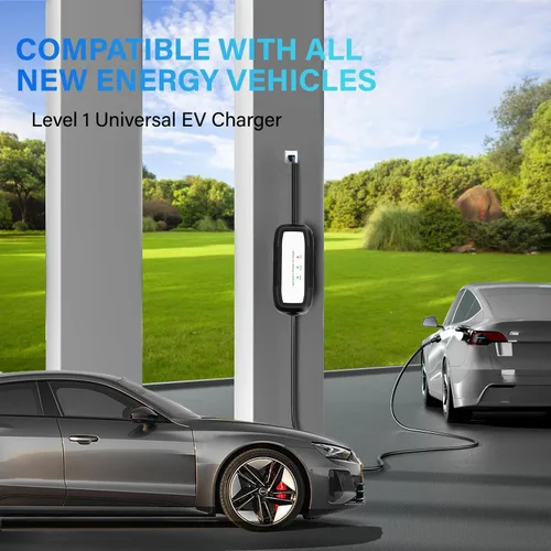 Miniatura 5 de Cargador portátil EV Nivel 1, 15Amp 110V, cargador de vehículos eléctricos con cable de extensión de 21 pies, NEMA 5-15P para estación de carga EV