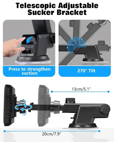 Miniatura 7 de Zacro Cámara de coche para bebé con visión nocturna HD 1080P, 4.3 pulgadas, retrovisores para asiento de automóvil, cámara para bebé mascota, ángulo