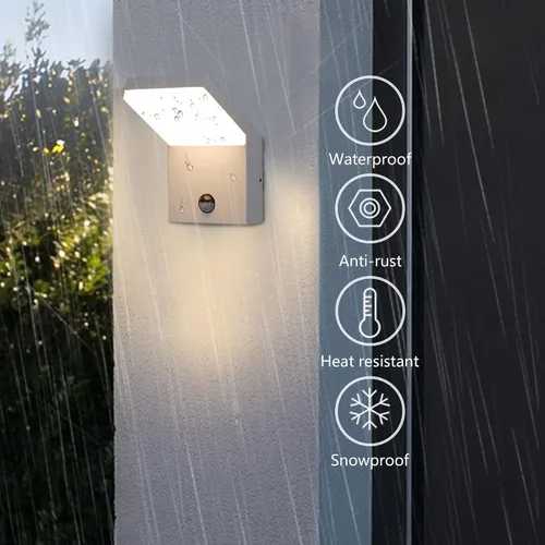 Miniatura 3 de Accesorios de luz al aire libre con sensor de movimiento, montaje en pared, aplique de pared exterior, luz de porche, luces de garaje, luces