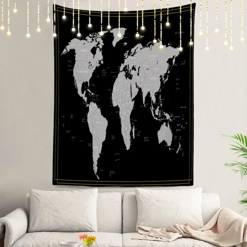 Miniatura 38 de Shrahala Tapiz de pared de hojas de arce otoñal, hojas rojas llameantes, fondo negro, tapiz grande para colgar en la pared, tapiz decorativo
