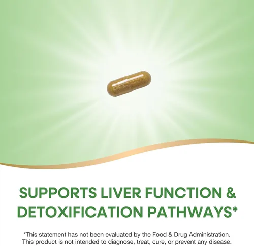 Miniatura 6 de Nature's Way Cardo Mariano, apoya la función hepática y las vías de desintoxicación*, 175 mg de extracto de semilla de cardo mariano estandarizado a