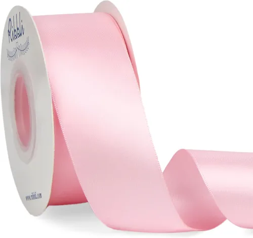 Miniatura 138 de Ribbli - Cinta de satén de doble cara dorada, 1 pulgada x 25 yardas, uso para ramo de lazos, envoltura de regalos, decoración de boda Dorado