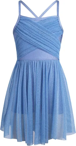 CHICTRY Niñas Niños Novio Lentejuelas Gasa Danza Lírica Vestido Sash Pajarita Disfraces de Salón